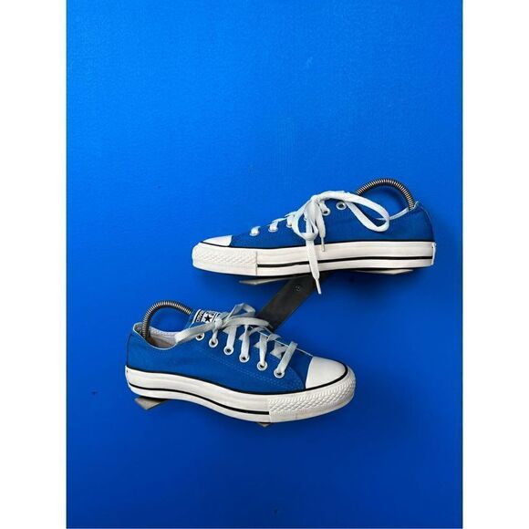 Converse Chuck Taylor Low Canvas Trainers 117407F Blue/WhiteUS6 - Picture 1 of 6